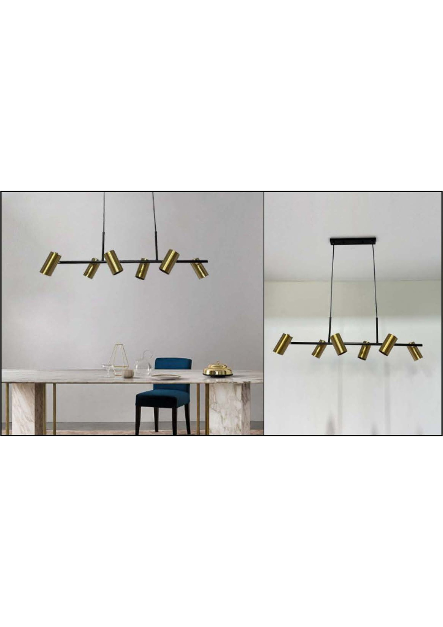 Beyond Lights - Brass Pendant Lamp- GL